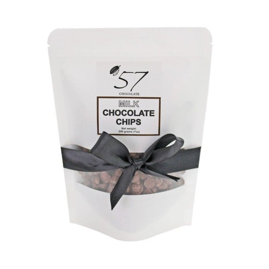 A 200g bag of milk chocolate chips.