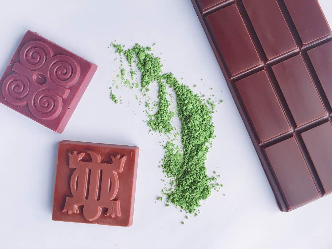 Handmade chocolate bars created by '57 Chocolate.